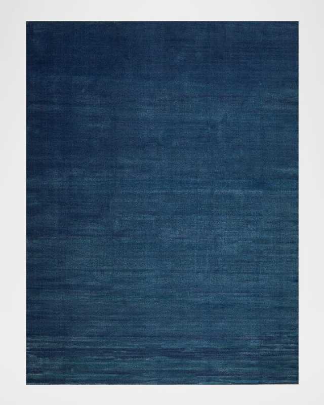 Velutto Hand-Loomed Navy Rug, 8' x 10'